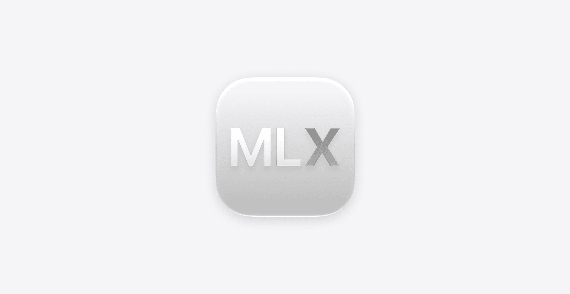Apple MLX framework logo used for running Muse Spark Open on Mac Studio